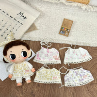 Tatava 10cm Doll Retro Gauze Dress and Headscarf Set for BJD Dolls