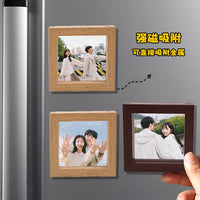 Magnetic Pegboard Photo Frame for Refrigerator - DIY House-Shaped Puzzle Picture Frame
