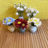 1:12 Scale Dollhouse Miniature Chamomile Daisy Ceramic Ornament for OB11 BJD Dolls