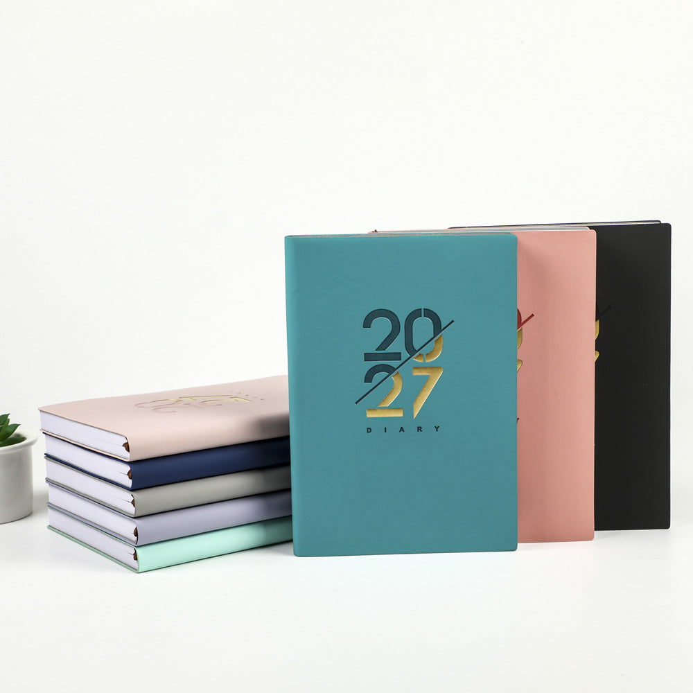 2027 Daily Planner Notebook, 365-Day Agenda with Soft Cover
