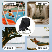 Outdoor Tree Swing Hanging Straps Kit with Protector Pad and Swivel