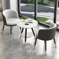 Luxury Balcony Bistro Set, Small Apartment Table and Chairs, 3-Piece Outdoor Leisure Dining Set