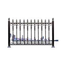 Wrought Iron Fence Panel for Residential, School, and Industrial Perimeter Security