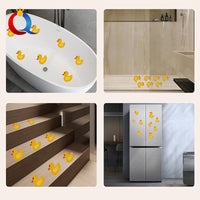 Peva Little Yellow Duck Non-Slip Bathtub Stickers for Kids, Self-Adhesive Waterproof Safety Decals