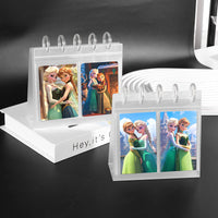Clear 2-Pocket Mushroom Hole Photo Album Pages for 3-inch and 3.5-inch Cards