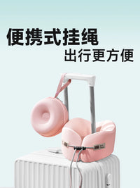 Travel U-Shaped Neck Pillow for Airplanes and Cars, Portable Head and Neck Support Cushion