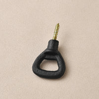 Cast Iron Wall Mounted Bottle Opener, Nordic Vintage Style for Beer & Beverages