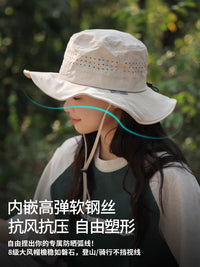 Lightweight Quick-Dry Breathable Sun Protection Bucket Hat for Outdoor Hiking