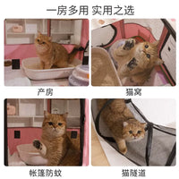 Cat Birthing Den Tent with Whelping Kit, Enclosed Maternity Nest for Cats
