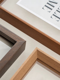 Double-Sided Transparent Photo Frame Wall Mount or Tabletop Display for Pictures and Specimens