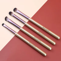 5-Piece Portable Eye Makeup Brush Set with Soft Synthetic Fibers