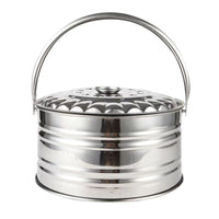 Portable Stainless Steel Charcoal Brazier for Outdoor Grilling and Heating