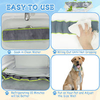 Pet Cooling Scarf for Cats and Dogs, Summer Long-Lasting Cooling Collar