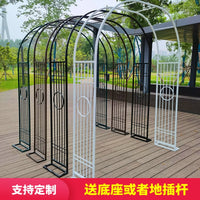 Chinese Style Garden Arch Trellis for Climbing Plants, Roses, and Grapes