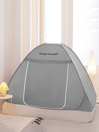 Portable Pop-Up Privacy Tent for Beds - Blackout, Windproof, Dustproof, No Installation Required