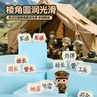 Magnetic Folding Chinese Army Chess Set with Chessboard for Kids, 2-in-1 Board Games