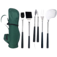 Golf Club Style BBQ Tool Set with PP Handle - 4-Piece or 6-Piece Grilling Utensil Kit