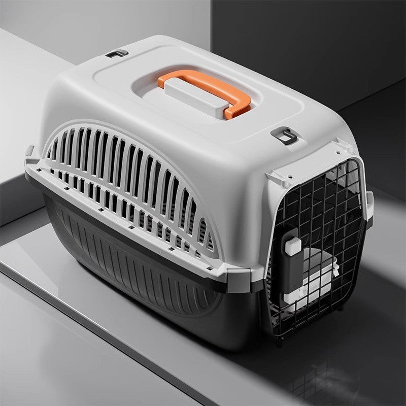 Portable Pet Carrier for Cats and Small Dogs, Airline Approved Travel Crate with Anti-Stress Design