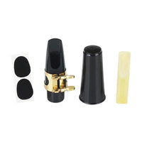 Saxophone Mouthpiece Kit with Ligature, Cap, Reed, and Pads for Alto, Tenor, and Soprano Saxophones