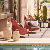 Nordic Outdoor Wicker Sofa Set for Patio, Garden, and Balcony - All-Weather Rattan Furniture