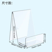 Acrylic Round Corner Bookends Clear Display Stand for Library and Retail