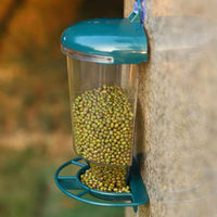 Outdoor Hanging Bird Feeder for Wild Birds, Large Capacity Semi-Automatic Dispenser, 500ml