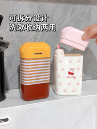 2-in-1 Portable Travel Toothbrush and Mouthwash Cup Set for Kids