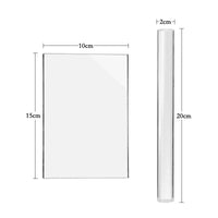 Acrylic Clay Pressing Board and Rolling Pin Set for DIY Clay Modeling