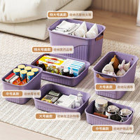 Rectangular Storage Box with Lid for Desktop, Snacks, Toys, and Sundries