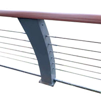 304 Stainless Steel Wire Rope Bridge Guardrail for Outdoor Landscape Fencing