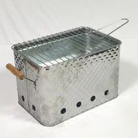 Stainless Steel BBQ Grill Outdoor Camping Picnic Tabletop Smoker Charcoal Grill for Backyard and Patio