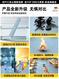 Commercial PVC Flooring Roll, 1.6mm Thick, Waterproof, Wear-Resistant, Non-Slip for Hospitals and High-Traffic Areas