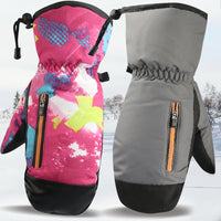 Men's Winter Ski Gloves, Thermal Lined Waterproof Snowboarding & Motorcycle Gloves