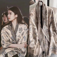 Women's Winter Faux Cashmere Scarf Shawl