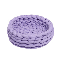 OHHIO Washable DIY Arm Knitted Pet Bed Cotton Filling