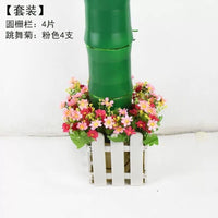 Decorative Pipe Cover with Faux Bamboo and Tree Bark Design for Bathroom and Toilet Pipes