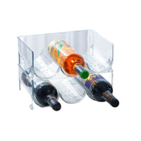 PET Clear Stackable Wine Bottle & Drink Storage Rack