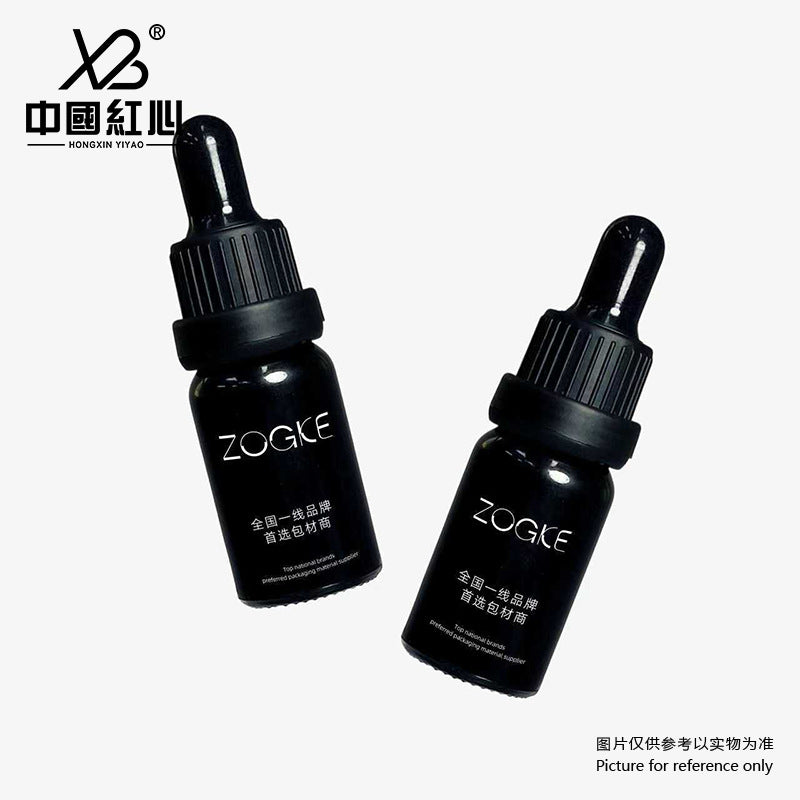 Black Glass Dropper Bottles for Essential Oils and Serums, 5-100ml