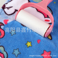 Cartoon Print Coral Fleece Hair Drying Towel for Kids, Super Absorbent Quick Dry Bath Cap