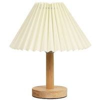 Pleated Mushroom Night Light, Retro Nordic Decorative Table Lamp for Bedroom, Bedside, Dorm, Gift
