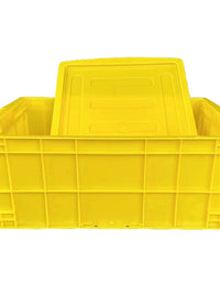 Stackable Plastic Storage Bin with Lid, Heavy-Duty Multi-Purpose Organizer for Tools and Parts