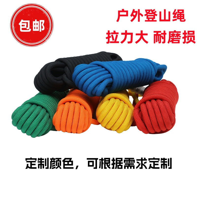 Nylon Climbing Rope, Rappelling, Floating, Rescue, and Traction Safety Rope for Mountaineering