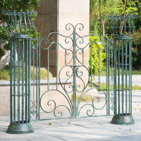 Vintage Distressed Garden Arch Trellis for Villa Entrance & Climbing Plants