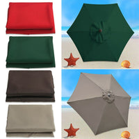 Outdoor Patio Umbrella Canopy Replacement Polyester Fabric Sunshade Rainproof Garden Center Pole Umbrella Cloth