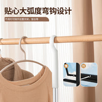 Retractable Clothes Drying Pole with Fork Head for Home and Dormitory Use