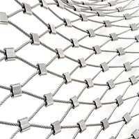 304 Stainless Steel Rope Mesh for Safety Netting, Aviaries, and Enclosures