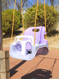 Kids Indoor Outdoor Swing Chair with Rope and Hooks for Babies and Children