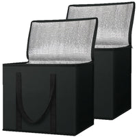 Large Capacity Non-Woven Insulated Lunch Bag for Picnics and Food Delivery