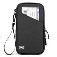 Multi-functional Travel Document Holder with Card Slots and Neck Lanyard