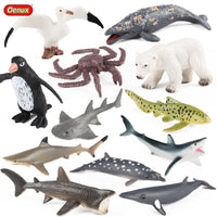 Miniature Realistic Ocean and Wild Animal Figurines Playset
